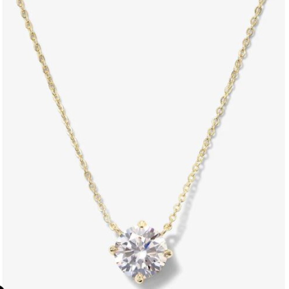 NEW the Monarch Round Cut Necklace - Gold - Picture 2 of 6
